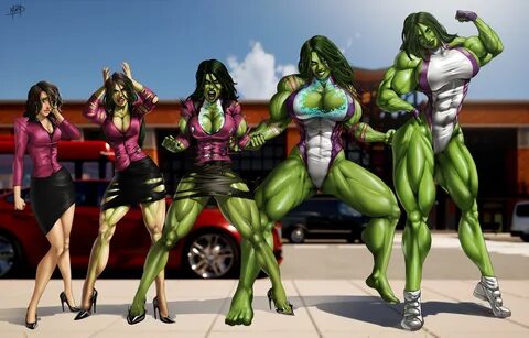 She-hulk Phases by megaween on DeviantArt