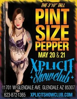 Pint Size Pepper Performs Live at Xplicit Showclub Candy.por