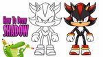 how to draw shadow the hedgehog step by step easy - YouTube
