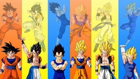 Goku All Forms Wallpaper posted by Zoey Cunningham