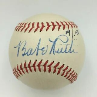 The Finest Babe Ruth Single Signed American League Baseball 