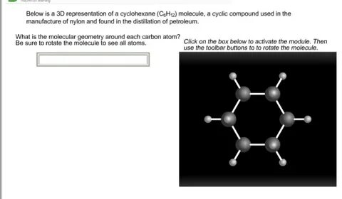 Solved Below is a 3D representation of a cyclohexane (C_6 Ch