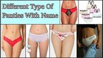 Different Types of Panties Names Sexy Lingerie Panty Women U