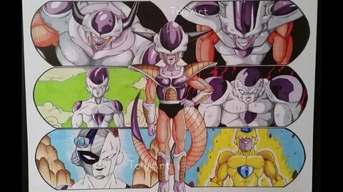 Drawing the Evolution of Frieza - YouTube