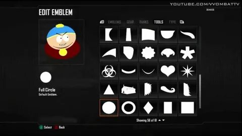CoD:BO2 Emblem Tutorial #01 South Park: Cartman - YouTube