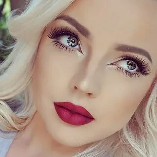 Fresh makeup look with red lips 👄 👄 💄 💄 Gorgeous makeup, Hai