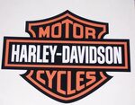 2 X Harley Davidson’BAR AND SHIELD' Style Logo Cut Vinyl Dec