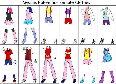 Pokemon X And Y Female Hairstyles : Clothes Style in Pokemon