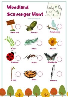Simple Woodland Scavenger Hunt With Free Printable!