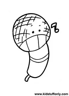 Microphone Coloring Page at GetDrawings Free download