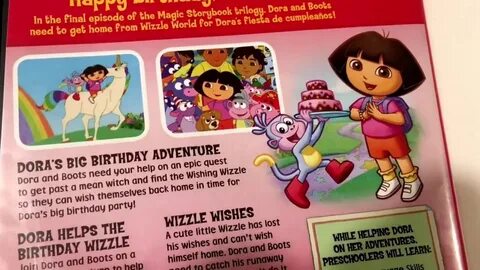 Dora The Explorer Big Birthday Adventure Video Nick Jr DVD M