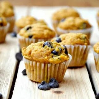 Pumpkin Chocolate Chip Mini Muffins. These pumpkin chocolate