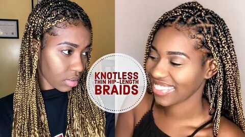 Knotless Hip Long Box Braids Beyonce inspired - YouTube