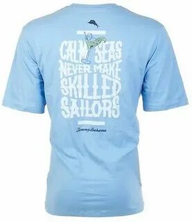 Купить TOMMY BAHAMA TShirt CALM SEAS Sailors Boat Martini BL