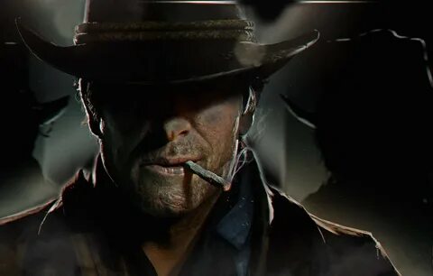 Обои шляпа, арт, сигарета, ковбой, Red Dead Redemption 2, RD