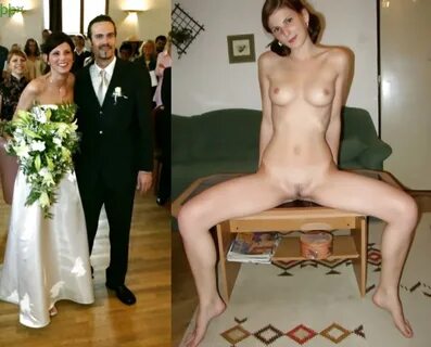 Dressed/undressed photo gallery - sexy brides before and aft