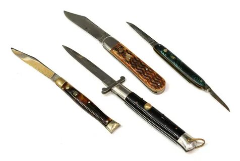 4)STILETTO, SCHARDE SWITCHBLADE KNIVES TEXAS ONLY - April Es