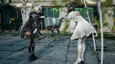 Арты и скриншоты Soulcalibur VI с участием 2B из Nier: Autom