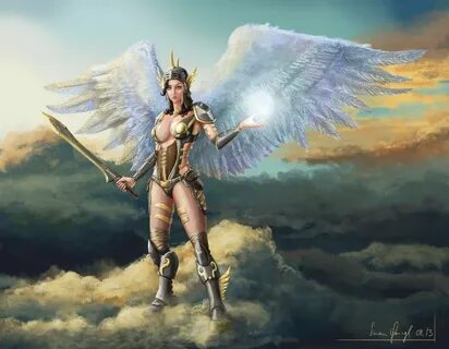 Female Warrior Angel Angel warrior, Warrior woman, Fantasy a