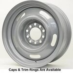 VISION 55 Rally Rim 15X8 5X139.7 Offset -12 Silver Painted (