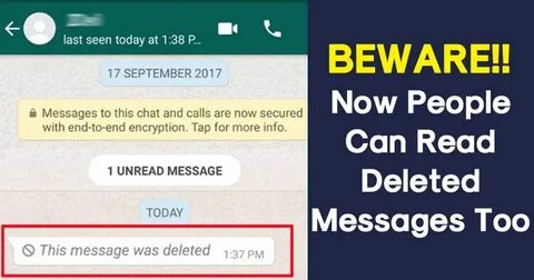 Here's How To Read The Deleted Messages On WhatsApp