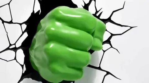 3D Lisanslı Hulk Yumruk Gece Lambası - YouTube