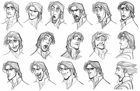 Flynn Rider Concept Art by Glen Keane Tangled concept art, D