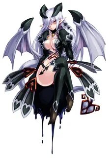 Safebooru - 1girl absurdres bat wings demon girl highres hor