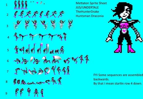 Mettaton Ex Colored Sprite - Floss Papers