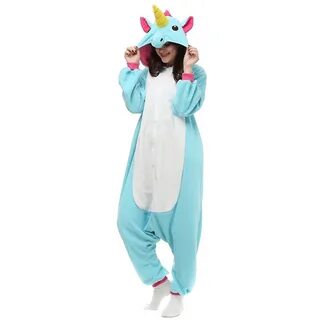 Единорог пижама kigurumi onesie платье s unicorn купить с до