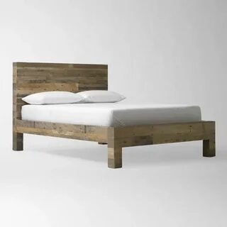 Emmerson Bed Modern bed, Reclaimed wood beds, Wooden bed fra