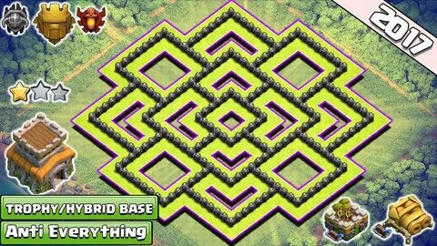 New 'BEST' Town Hall 8 (TH8) TROPHY/Hybrid Base Design!! Wit