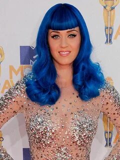 Katty Perry Blue Hair : Katy Perry S Hair Evolution From Mer