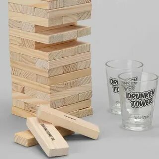 Drunken Tower Drinking Game Drinking board games, Drinking j