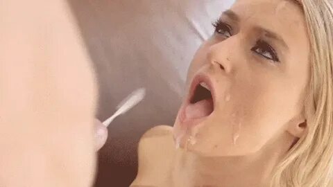 Камшотом порно коллекция гифок у девок всё лицо в сперме