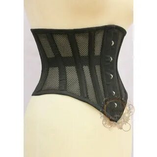 Women Underbust Mesh Corset Heavy Duty Steel Boned Corset Et