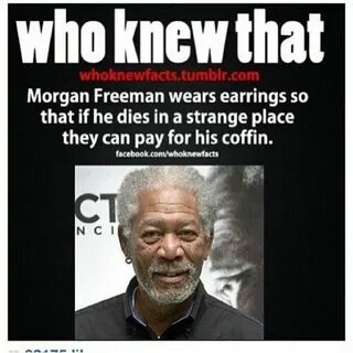 Morgan Freeman Earrings Morgan freeman, Freeman, Fun facts