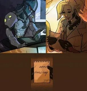 Genji Mercy letter HAHAHA I found this too funny XD Overwatc