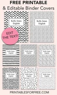 Pin on Free Binder Covers Templates