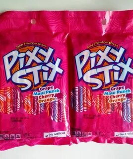 2 Bags Pixy Stix candy filled fun straws 3.2oz Each Pixie St