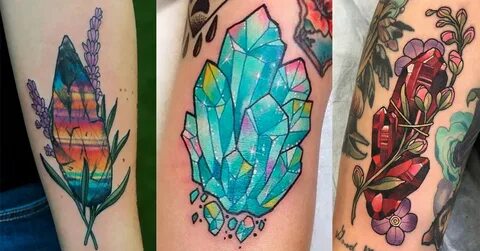 25 Healing Crystal Tattoos - Tattoo Ideas, Artists and Model