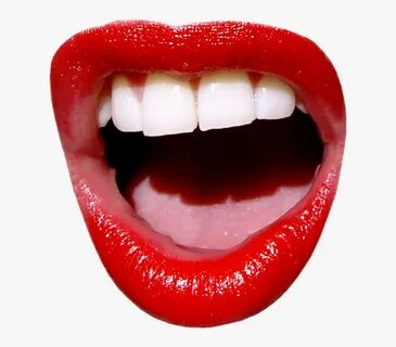 Open Mouth With Lipstick , Free Transparent Clipart - Clipar