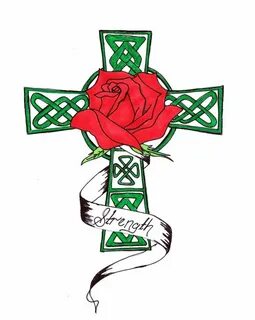 celtic cross with rose tattoos drawing - - Yahoo Image Searc