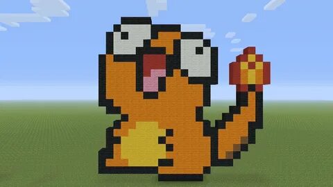 Minecraft Pixel Art - Derp Charmander - YouTube