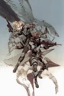 Metal Gear Solid 2 Concept Art - Solid Snake & Raiden Concep