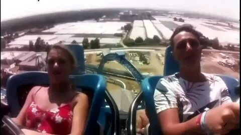 Top Falls Off On Rollercoaster Gif.