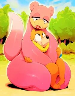 Safebooru - buizel bush eyelashes furry grass hug hug from b