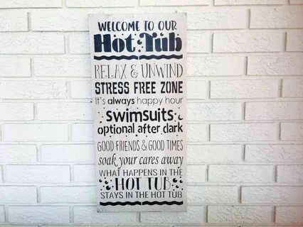 Housewarming Gift Pool Rules Funny Hot Tub Rules Sign Hot Tu