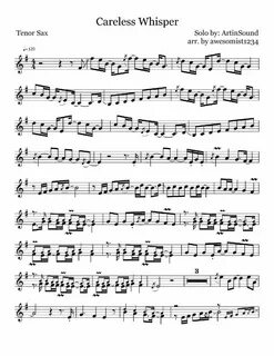 Help with changing sax notes to ocarina notes - Careless Whi