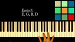 How To Play An Emin7 Chord On The Piano - YouTube